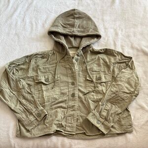 American Eagle Hooded Crop Jacket